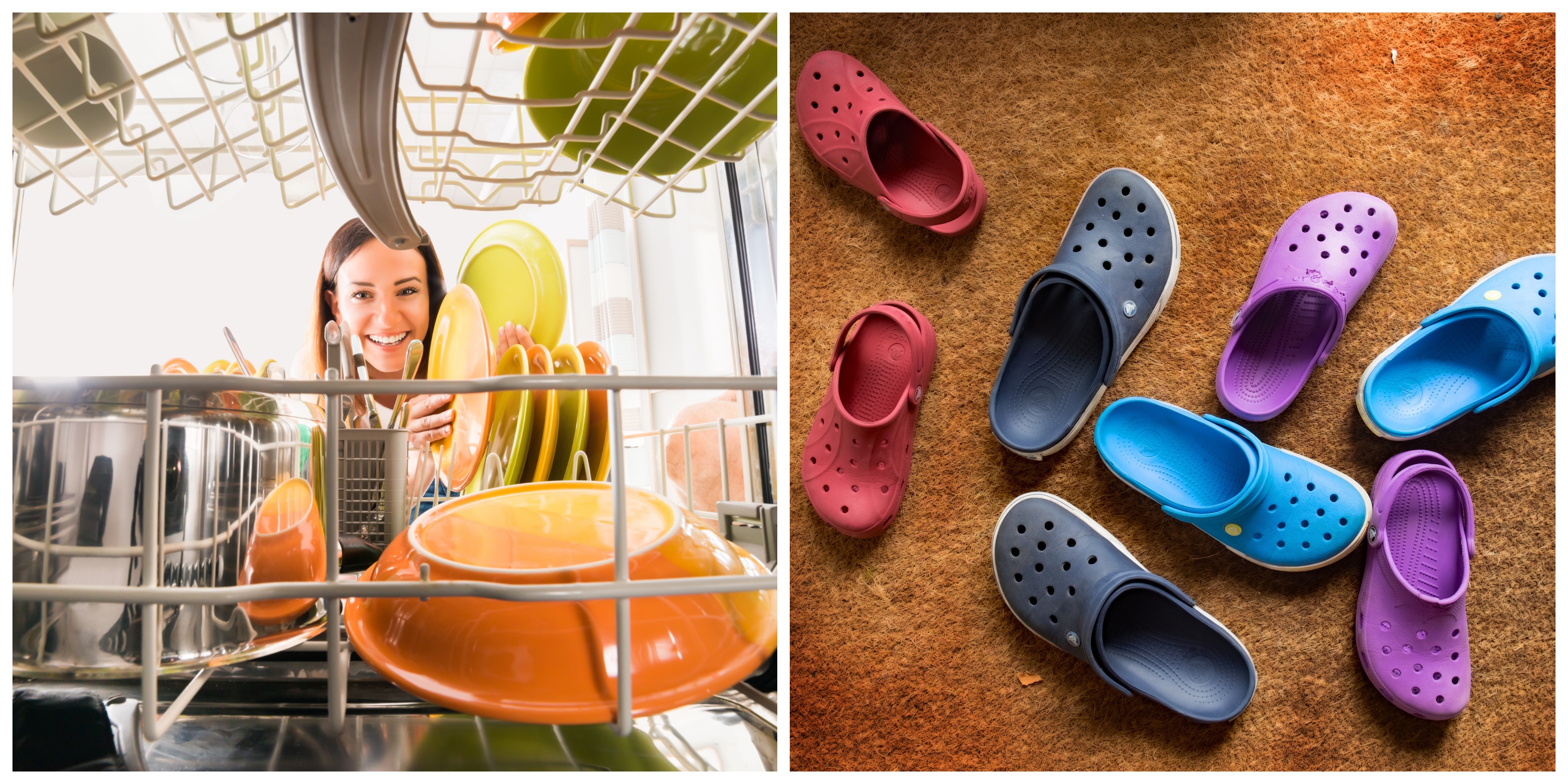 Crocs store in dishwasher